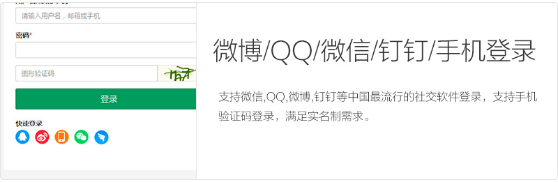 WordPress QQ/微博/微信/钉钉/手机登录插件