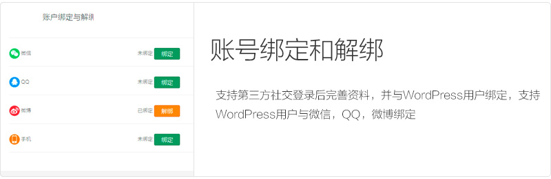WordPress QQ/微博/微信/钉钉/手机登录插件