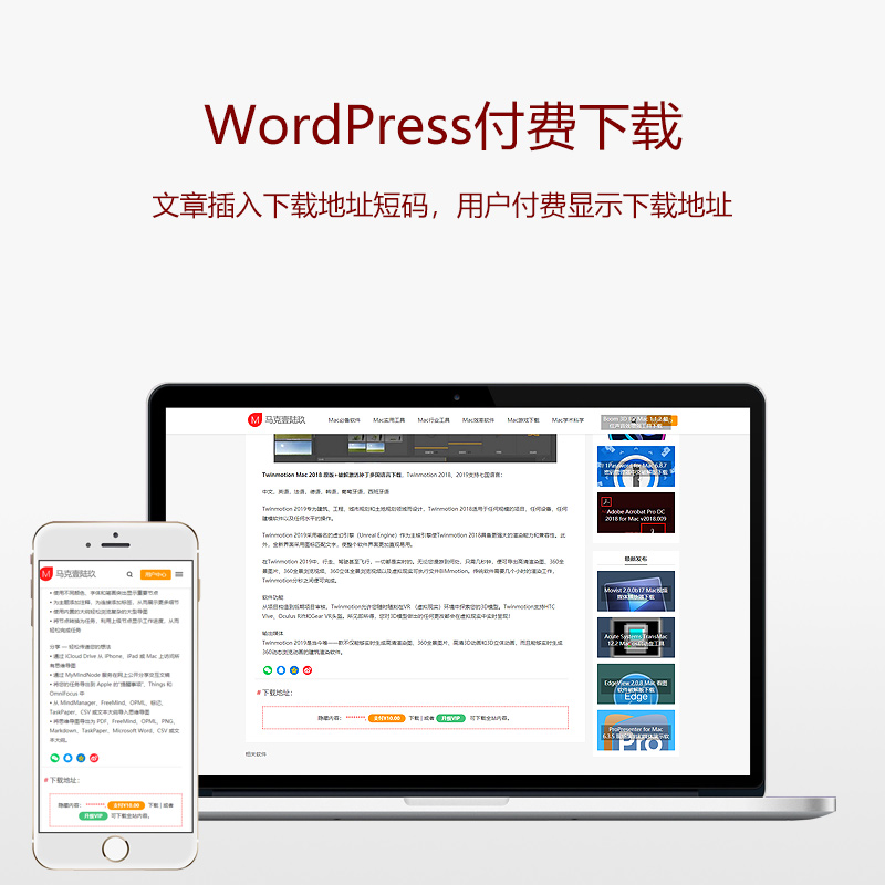 WordPress付费下载插件