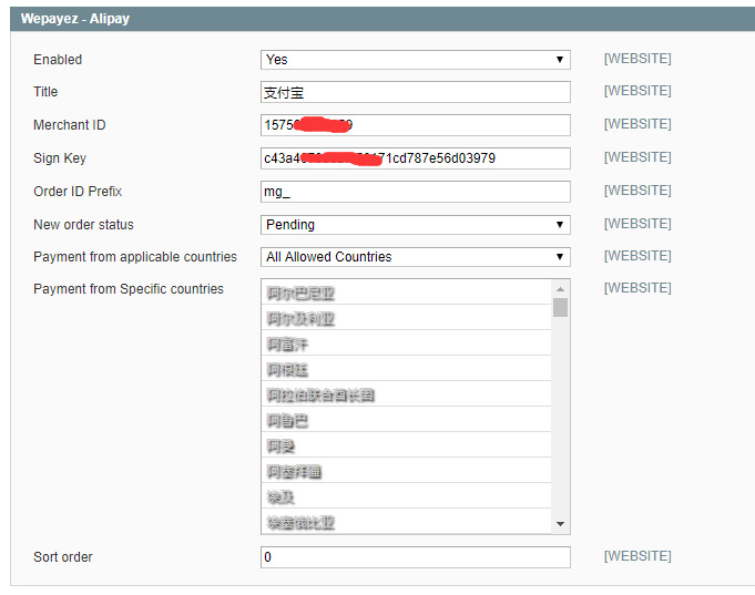 Wepayez for Magento微信支付+支付宝跨境支付